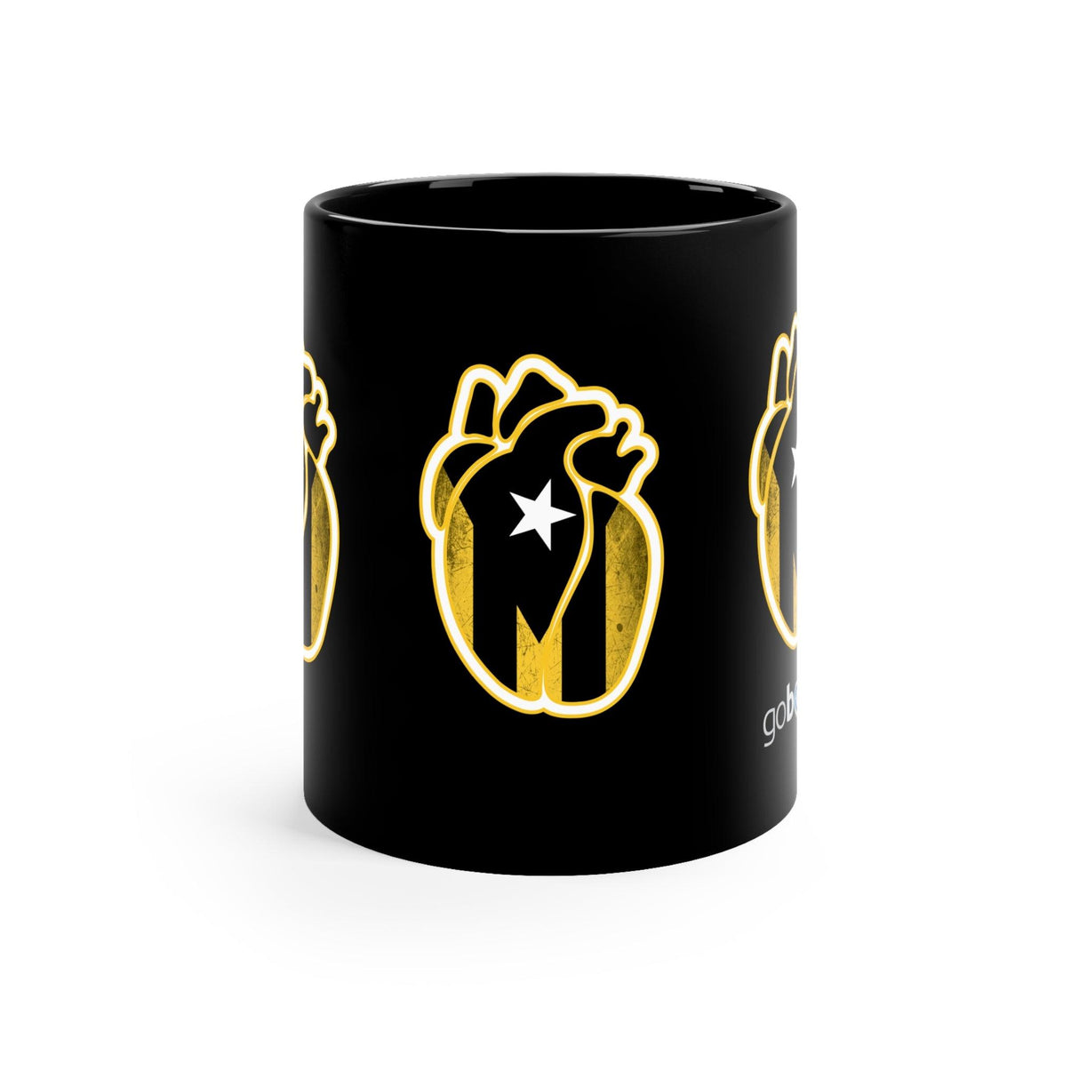 Corazón Dorado Black mug 11oz