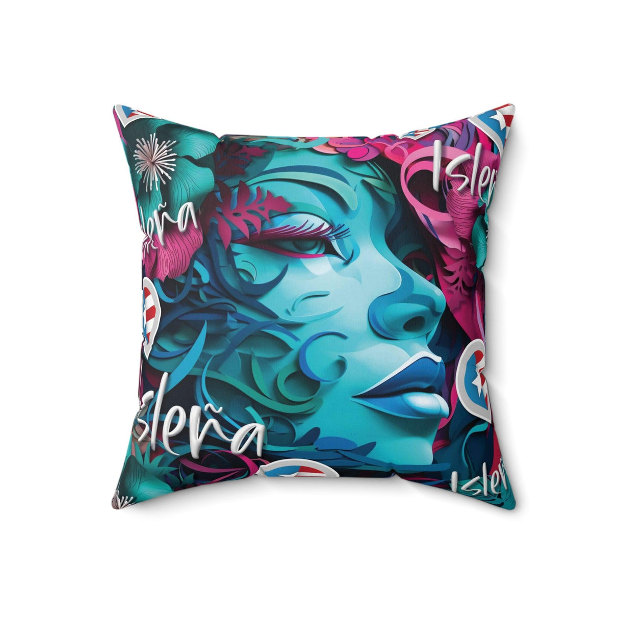 Isleña GoBoricua Spun Polyester Square Pillow