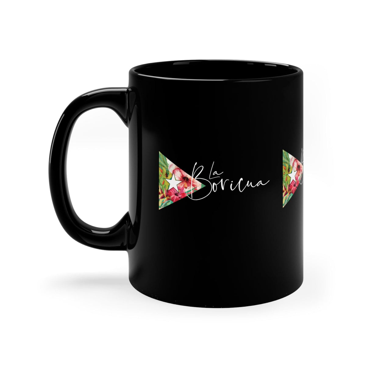 La Boricua Black mug 11oz