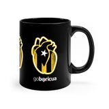 Corazón Dorado Black mug 11oz