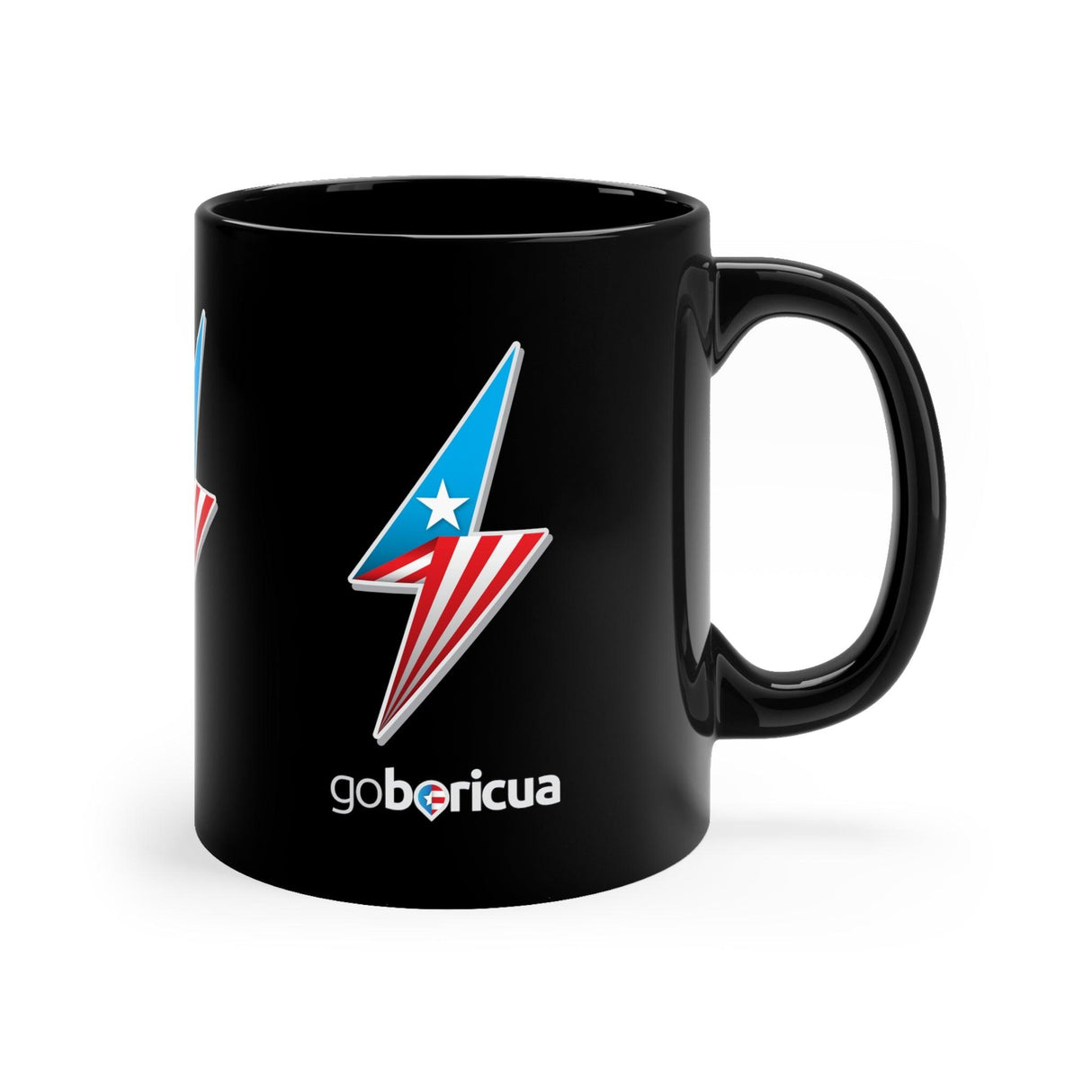 Rayo Boricua Black mug 11oz