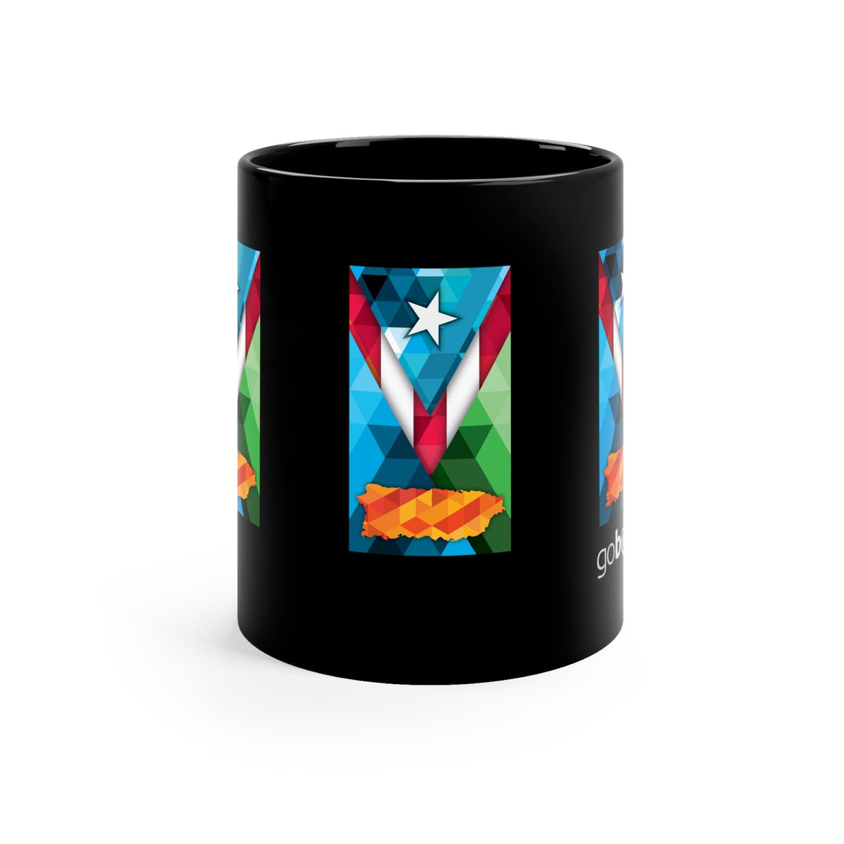 Bandera Puerto Rico Unida Black mug 11oz