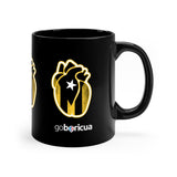 Corazón Dorado Black mug 11oz