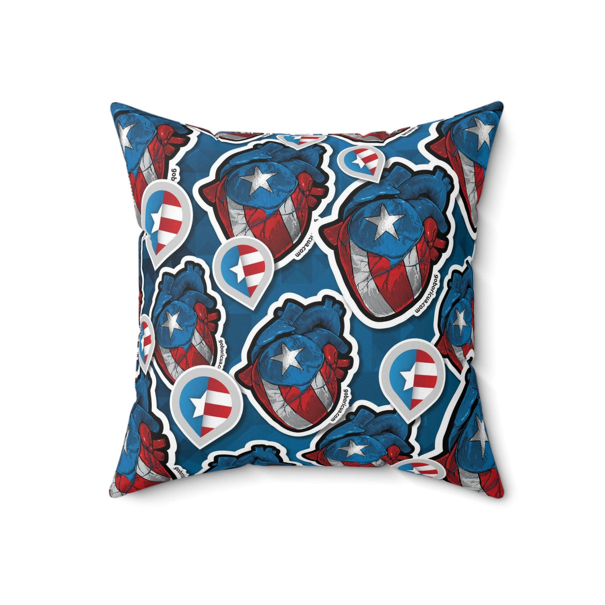 Patria Adentro GoBoricua Spun Polyester Square Pillow