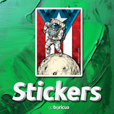 BORINCANO FLAG STICKER