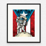 Gráfica Borincano Flag 11x14: Puerto Rico - Impresión Giclee de Alta Calidad