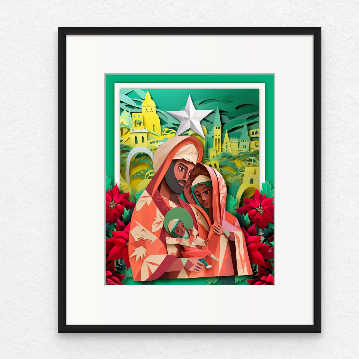 Gráfica Nacimiento Verde 11x14: Puerto Rico - Impresión Giclee de Alta Calidad