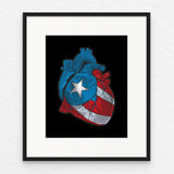 Gráfica Patria Adentro  11x14: Puerto Rico - Impresión Giclee de Alta Calidad