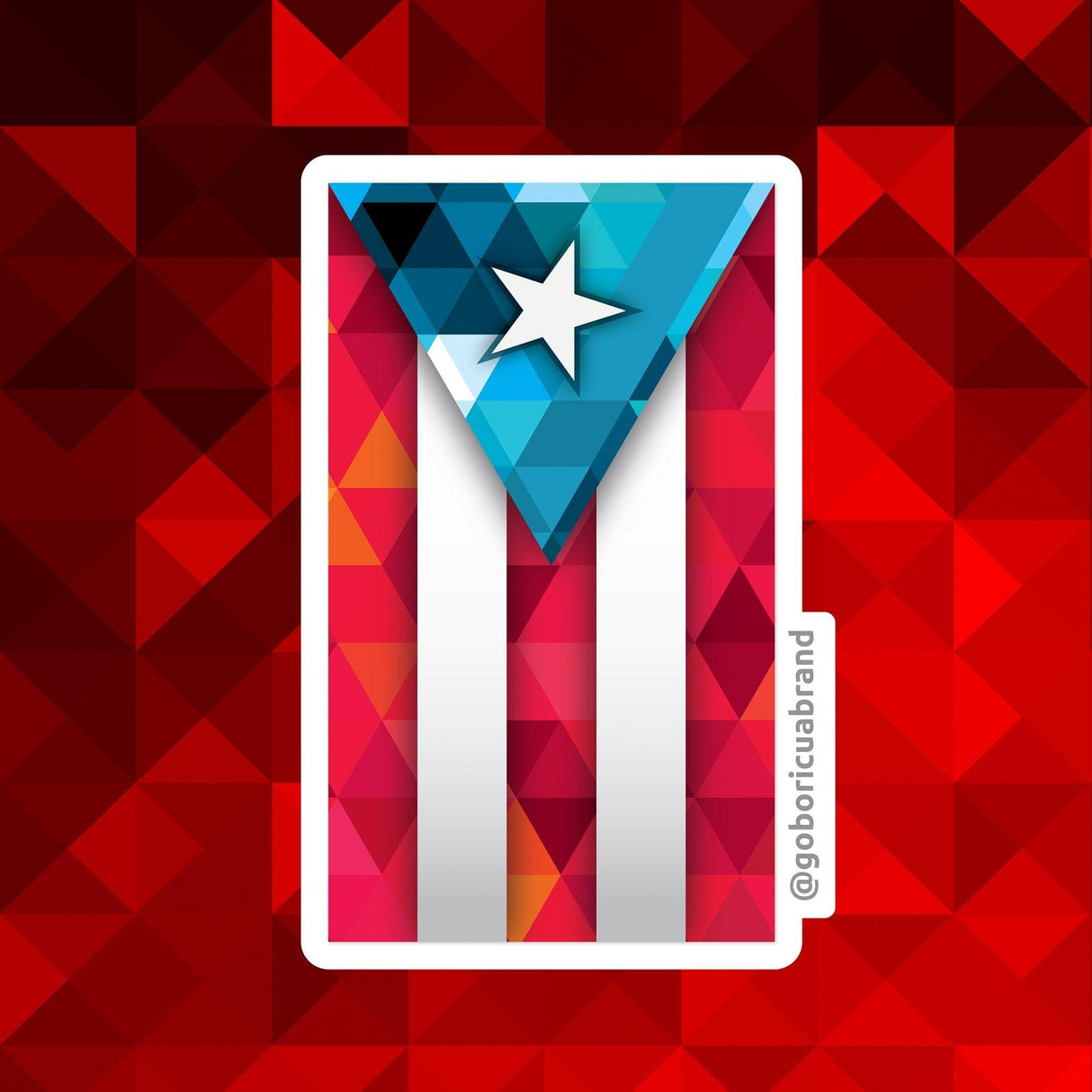 BANDERA FRACTAL (PREMIUM STICKER) - GoBoricua