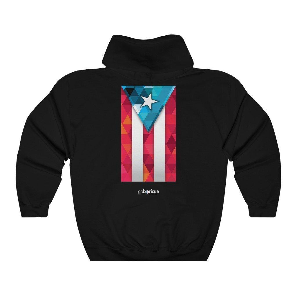 Bandera Puerto Rico Fractal Design Unisex Heavy Blend™ Hooded Sweatshirt - GoBoricua