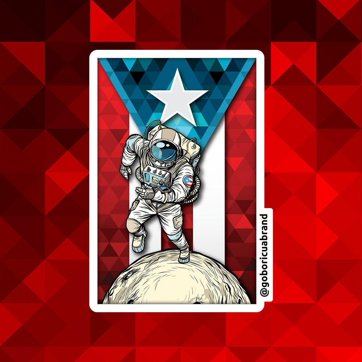 Borincano Flag (PREMIUM STICKER) - GoBoricua