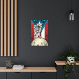 Borincano Flag Canvas Gallery Wraps