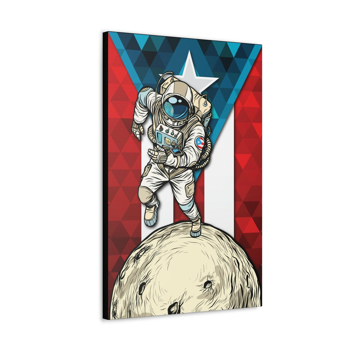 Borincano Flag Canvas Gallery Wraps